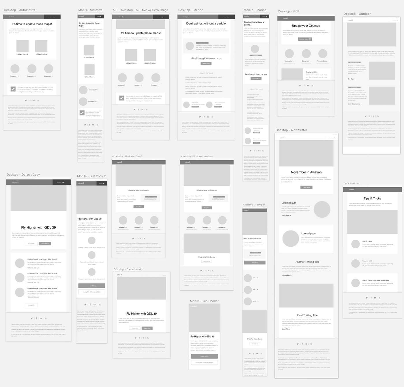 Wireframes and prototypes
